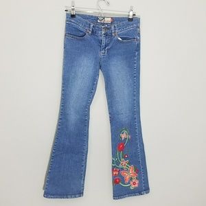 Roxy | Floral embroidered jeans vintage